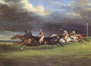 Theodore   Gericault The Derby at Epsom in 1821 (mk05) Germany oil painting artist